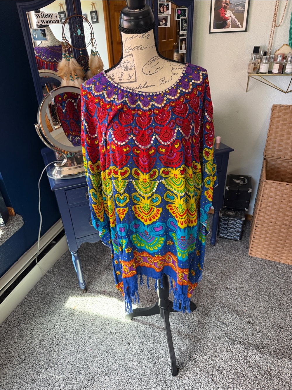 Vibrant Multicolor Bohemian Women’s Top
